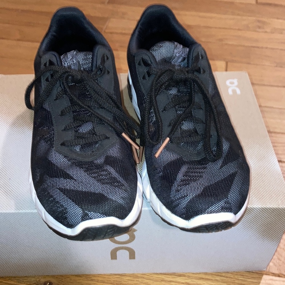 ASICS from Athleta black white rose gold size 6
